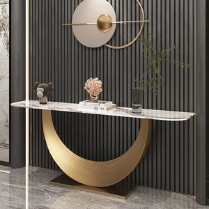 בטון מותאם אישית מבריק במרפסת מוברשת מתכת מוברשת קישוט קיר שולחן מסדרון - Product Image 2