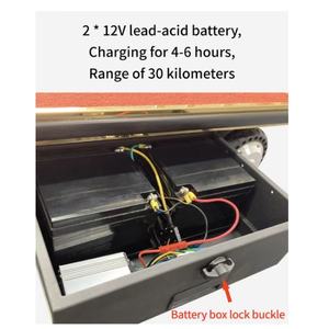 Chariot à bagages électrique finition laiton pour <span class=keywords><strong>service</strong></span> de portier avec transport de bagages d'hôtel et apparence haut de gamme - Product Image 5