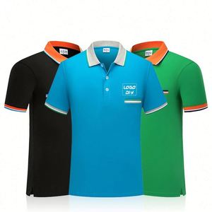 เสื้อโปโลชายแบบใหม่ ลายปักกวาง ผ้าฝ้าย แขนสั้น สไตล์ลำลอง - Product Image 3