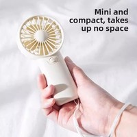 Ventilateur de Poche Personnel Portable, Alimenté par Piles, Cadeau d'Été pour Voyages en Extérieur, Voiture ou VR – Petit Ventilateur à Main en Plastique