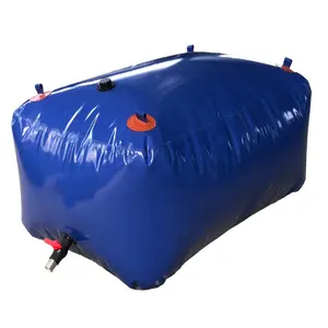 Tanque rectangular de PVC para almacenamiento de agua, suministro de fábrica de agua inflable de 200 litros a 500000 litros para riego agrícola y seco