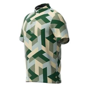 Summer Fashionable Men's Knitted for <span class=keywords><strong>Polo</strong></span> Shirt 3D Digital Printed Solid Pattern Big Size for Office Wear Clothing - Product Image 4