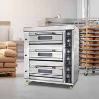 Four à sole électrique commercial RW-20D, nouveau design, haute productivité, équipement de boulangerie pour restaurant, Crown B, 1 sole, 2 plateaux
