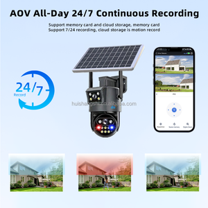 Hieasy Dual Lens 4G Solar <b>Security</b> <b>Wireless</b> IP Cameras 4K WiFi PTZ PIR Detection Human Auto Tracking Network CCTV <b>Camera</b> Outdoor - Product Image 6