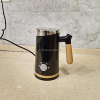 Mousseur à lait électrique en acier inoxydable à commande tactile, pour chocolat chaud et lait, 220 V, avec poignée