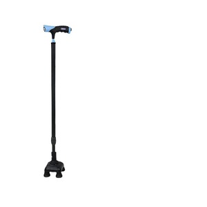 Four Legged Cane Aluminum Alloy Height Adjustable Anti Slip Lightweight Portable <b>Walking</b> Aid For Elderly - Product Image 1