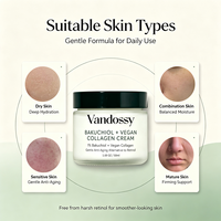 Crème pour le visage au bakuchiol, alternative végétalienne au rétinol, hydratant avec vitamine E, vitamine B5, huiles végétales, peau lisse, hydratée et éclatante