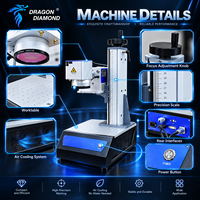 Machine de marquage laser UV haute précision à refroidissement par air pour composants électroniques de circuits imprimés, pièces métalliques, connecteurs en plastique, codes QR et numéros de série