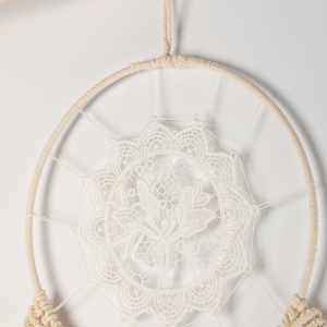 <span class=keywords><strong>Acchiappasogni</strong></span> Decorativo in Macramè di Cotone Intrecciato, Design Creativo Moderno e Personalizzabile - Product Image 4