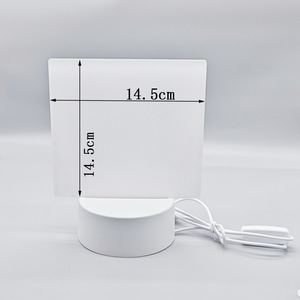 Panel <span class=keywords><strong>DE</strong></span> FOTOS acrílico sublimación luz nocturna redonda Pantalla <span class=keywords><strong>de</strong></span> escritorio con base <span class=keywords><strong>de</strong></span> madera - Product Image 5