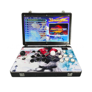 Consola de Juegos Arcade Portátil Pandor para Dos Jugadores, Todo en Uno, con Pantalla de 14 Pulgadas, Modelo 2026, Doble Escritorio, en Inglés - Product Image 1