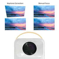 Mini Proyector LED CRE CR35, Compatible con 4K, 1080P HD, Android, Batería Integrada, Cine en Casa Portátil