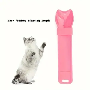 Cuchara dispensadora de comida líquida para gatos, herramienta para alimentar mascotas, cuchara para lamer, para snacks líquidos, suministros para mascotas - Product Image 5
