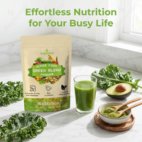 Aegwelwell Super Aliment Vert en Poudre, Mélange de Fruits et Légumes, Riche en Vitamines, Complément Nutritionnel Quotidien à Base de Plantes