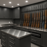Nouveau design 304 armoire à pistolet en acier inoxydable serrure numérique cool au toucher luxe moderne pistolet coffre-fort armoire de stockage de munitions