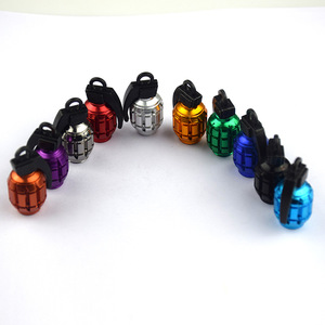 Bouchons de valve en aluminium style grenade pour roues de voiture, camion, moto, vélo - Product Image 4