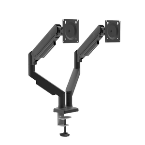 Support de bureau réglable à <span class=keywords><strong>double</strong></span> <span class=keywords><strong>bras</strong></span> pour écran d'ordinateur portable, ergonomique, pour jeux vidéo - Product Image 1