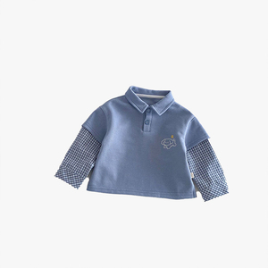 Camiseta Polo de Moda para Bebés, Estilo Primavera 2026, Diseño de Dos Piezas con Dibujos Animados para Niños, Camiseta de Primavera para Niños - Product Image 5