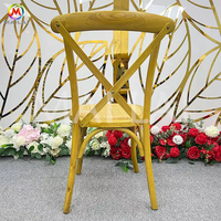 Chaises de banquet modernes pour hôtels, empilables, dossier croisé, en rotin et bois, pour événements, vente en gros