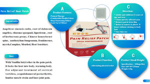 BenHorse plester Herbal, plester Herbal Tiongkok Anti inflamasi, plester Herbal Tiongkok untuk perawatan nyeri sendi dan serviks - Product Image 5