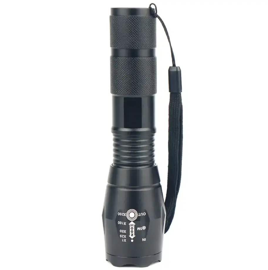 Linterna de aleación de luminum, minizoom multifuncional de alto brillo, 3AA A battery batería de alto lumen LED Flashlight linterna