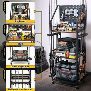 Présentoir sur mesure pour cannes à pêche pour supermarchés et chaînes <span class=keywords><strong>de</strong></span> magasins, support <span class=keywords><strong>de</strong></span> rangement sur pied pour cannes à pêche pour magasins d'articles <span class=keywords><strong>de</strong></span> pêche - Product Image 2