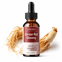 Extrait de Ginseng Rouge Coréen en Gouttes Liquides – Complément Énergétique Naturel à Base de Racine de Ginseng – Boisson Végétalienne pour le Bien-être