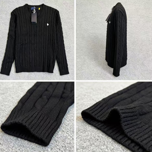 <span class=keywords><strong>Pull</strong></span> en maille torsadée élégant pour <span class=keywords><strong>homme</strong></span> de qualité originale, mélange de cachemire, vêtement de Noël polyvalent avec LOGO - Product Image 2