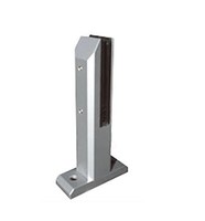 FSJRS 304 Acier inoxydable Robinet de verre réglable Noir Poteau de garde-corps pour système de clôture de piscine Utilisation en hôtel Villa Résistant à la rouille