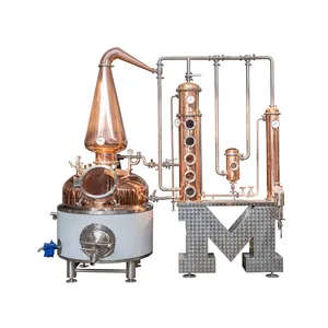 Meto Usine Vente Directe D'éthanol Colonne Distiller Équipement Pour Whisky Rhum Gin Vodka Brandy