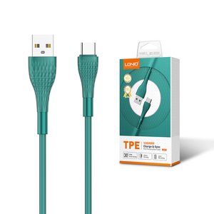LDNIO LS672 TPE charge rapide android type c câble de chargeur de données usb personnalisé téléphone portable date type-c câble de chargeur - Product Image 6
