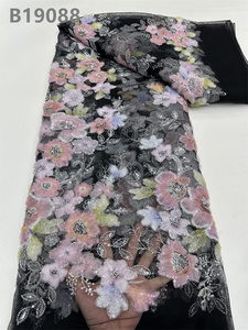 Chocoo hoa vải REN CÔ dâu với sequins nhiều màu sắc vải tuyn thêu đính cườm Ren Vải cho phụ nữ Ăn mặc - Product Image 5