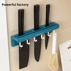 Soporte para Cuchillos al por Mayor, Estante de Almacenamiento Multifuncional para Cocina, Montado en Pared, Sin Perforaciones, Horizontal - Product Image 2