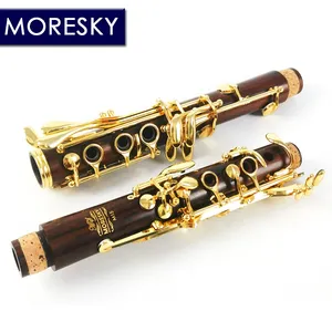 คลาริเน็ต MORESKY รุ่น Professional BB ไม้มอปาน/ไม้โรสวูด 17 คีย์ สีทอง รุ่น M15 - Product Image 5