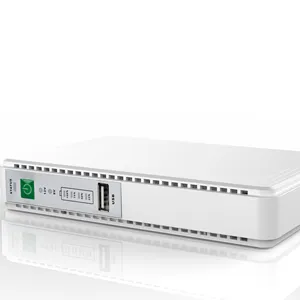 Mini DC UPS 100-240VAC 5V USB 9V 12V DC 15V 24V POE dengan Baterai Lithium 8800Mah untuk Router Wifi Kamera IP