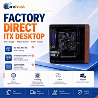 Mini Computadora para Juegos CoreNest, AMD Ryzen, Tarjeta Gráfica RTX 5060, 16GB DDR5, 1TB SSD, WiFi 6, Doble M.2 SFF, Mini PC de Escritorio ITX Intel Ultra