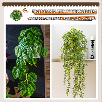 Plante artificielle suspendue en plastique, lierre pour décoration de Thanksgiving, mariage, mur, jardin, balcon, véranda, intérieur, extérieur, maison