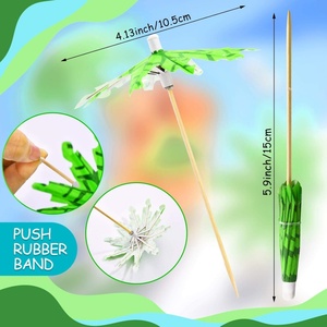 Stuzzicadenti in Carta di Bambù 100% Naturale Biodegradabili ed Ecologici da 10 cm <span class=keywords><strong>per</strong></span> Matrimoni e <span class=keywords><strong>Compleanni</strong></span> - Product Image 2