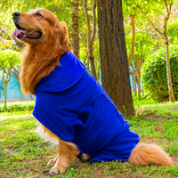 Peignoir en microfibre à motif uni luxueusement doux, séchage rapide, super absorbant pour chiens et chats, toutes saisons, particulièrement l'été