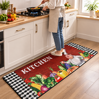 Tapis de cuisine moderne en boue de diatomées, ensemble de tapis de sol lavables, réversibles, antidérapants, faciles à nettoyer, pliables, pour la cuisine et la maison