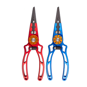 <span class=keywords><strong>Pince</strong></span> de pêche avec verrou de sécurité, pour eau salée, dégorgeur de hameçons en aluminium, mâchoires en titane 6Al-4V - Product Image 1