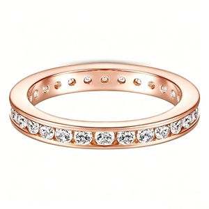 Anillo de Diamante Cultivado en Laboratorio, Certificado IGI, Corte Redondo, 1CT, Oro Sólido de 14K, 18K, 10K, Joyería de Compromiso y Boda - Product Image 3