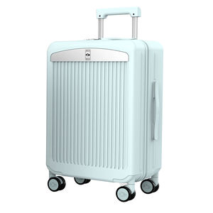 최고의 스마트 블랙 언더 시트 경량 알루미늄 하드 쉘 4 휠 남성용 중형 체크 수하물 - Product Image 5