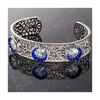 Wholesale jewelry crystal bracelet 925 sterling silver bangles jewelry women