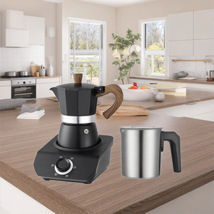 Cafetière et mousseur à lait à <span class=keywords><strong>brûleur</strong></span> unique 220V de style moderne breveté avec nettoyage facile pour la maison - Product Image 2