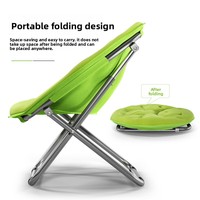 Chaise longue pliante Moon - Design moderne en métal, dossier pliable pour balcon, chambre et usage domestique