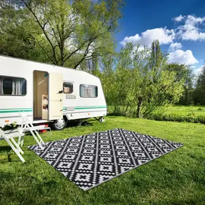 New Outdoor Camping Mat for Home Use Polypropylene Polyester for RV Patio Rug Beach Picnic Mat Outdoor Carpets Rugs