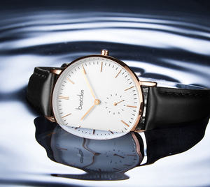 2024 vendita calda da <span class=keywords><strong>uomo</strong></span> orologio classico <span class=keywords><strong>in</strong></span> vera pelle Ultra sottile SS custodia giappone MOVT separato secondo orologio - Product Image 3
