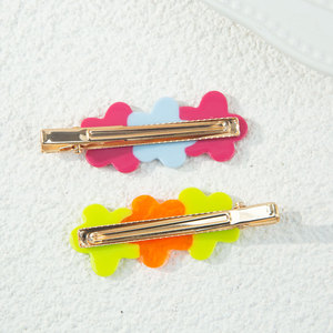 Chasesun Floral Acetate Hair <b>Clip</b> Colorful Sweet Style Daily Use - Product Image 4
