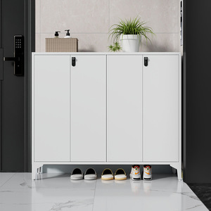 Zapatero con Cerradura de Gran Capacidad, de Acero, para Entrada, Pasillo o Exterior, Antirrobo - Product Image 1